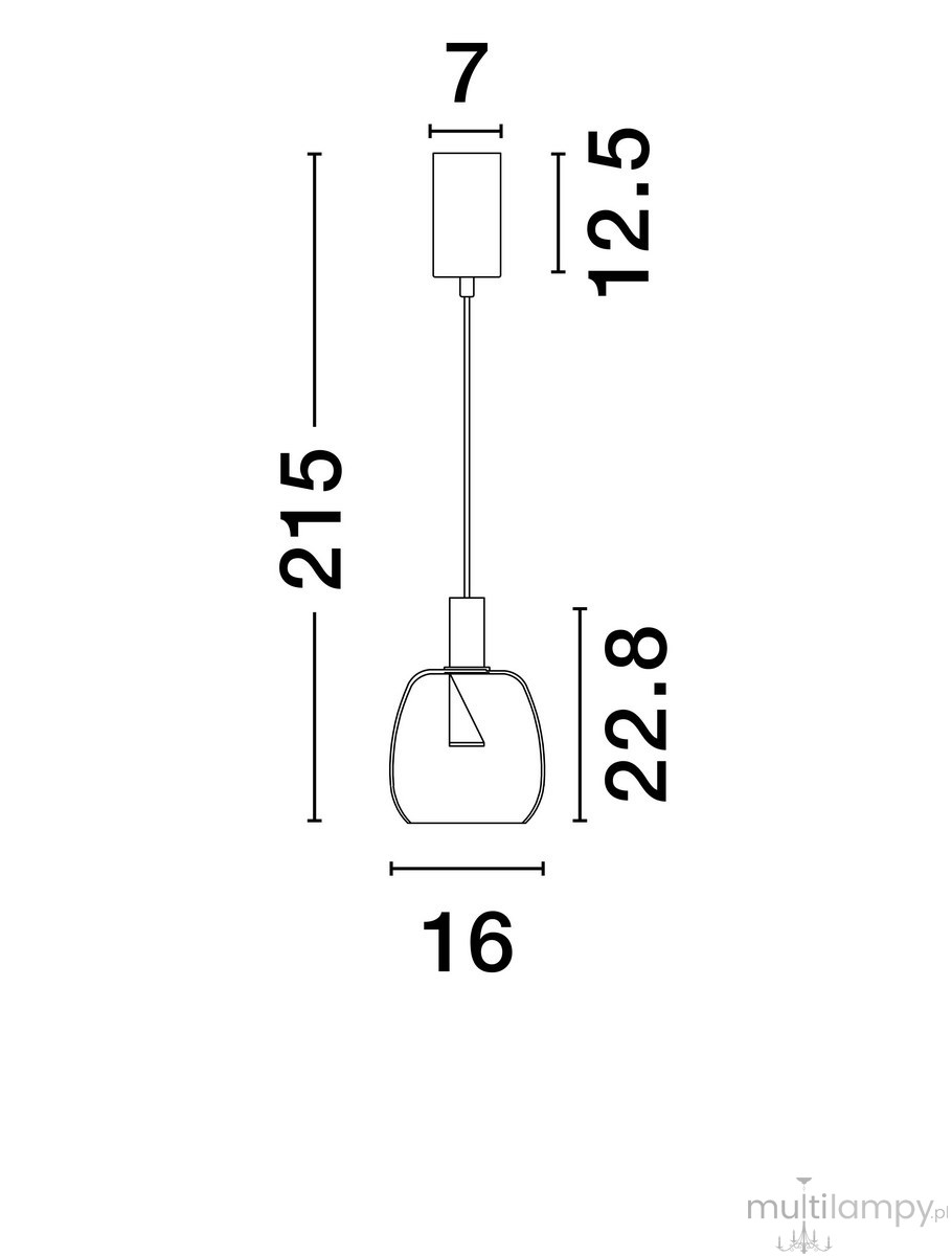 Lampa wisząca Iquitos z 1xLED 7W w kolorze złotym. Kształt o zaokrąglonym dnie, wysokość 22,8 cm, szerokość 16 cm. Prosta konstrukcja z minimalistycznym kloszem. Idealna do nowoczesnych wnętrz.