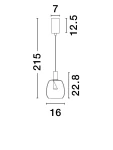 Lampa wisząca Iquitos z 1xLED 7W w kolorze złotym. Kształt o zaokrąglonym dnie, wysokość 22,8 cm, szerokość 16 cm. Prosta konstrukcja z minimalistycznym kloszem. Idealna do nowoczesnych wnętrz.