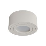 Rullo Toupe Mini IP44 LED 6W 3000K to okrągła lampa sufitowa w kolorze jasnoszarym, z delikatnym wykończeniem. Produkt montowany na stałe, z widocznym źródłem światła. Kąt ujęcia z góry, ukazujący minimalistyczny design.