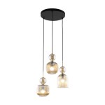 Sophia lampa wisząca 3xE14 bursztynowy TK11041