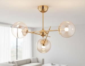 Primery Gold lampa wisząca 3xE14 złota 62524