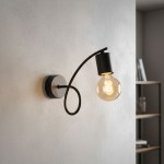 Tango kinkiet 1-punktowy czarny 23170