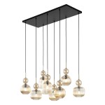 Sophia lampa wisząca 8xE14 bursztynowy TK11045