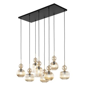 Sophia lampa wisząca 8xE14 bursztynowy TK11045