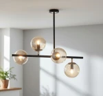 Luro lampa wisząca 4-punktowa czarna/złota 63031