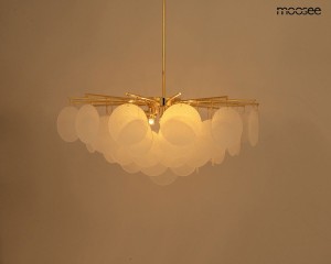 Suono 80 lampa wisząca 8xE14 złota MSE1501100566