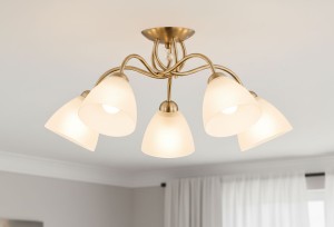 Amarillo Patyna lampa sufitowa 5-punktowa 23755