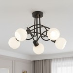 Eryka Black lampa wisząca 5xE14 czarna 63312