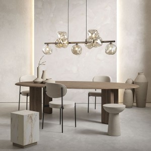 Lava Brown lampa wisząca 9xG9 brązowa  TK11037