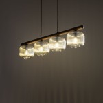 Salvia Brown lampa wisząca 4xE14 brązowa TK11070