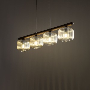 Salvia Brown lampa wisząca 4xE14 brązowa TK11070