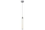 Lampa wisząca LED Walsh 10W 4000K w kolorze chromu, o cylindrycznym kształcie. Zawieszona na cienkim, metalowym przewodzie, z przezroczystym kloszem, emitującym neutralne, białe światło. Prosta konstrukcja, idealna do nowoczesnych wnętrz.