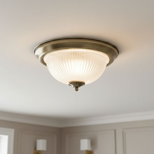 American Diner IP44 lampa sufitowa 2-punktowa antyczny mosiądz 4370