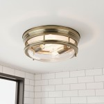 Glasgow IP44 lampa sufitowa 2-punktowa antyczny mosiądz 5182AB