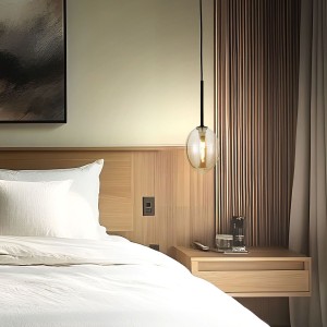 Pearl Cognac lampa wisząca 1xG9 czarna bursztynowy TK10831