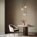 Pearl Mix lampa wisząca 5xG9 czarna multikolor TK10844