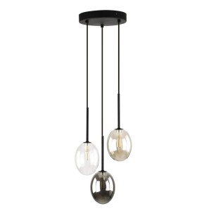 Pearl Mix lampa wisząca 3xG9 czarna multikolor TK10843
