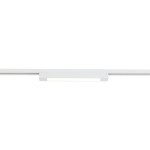 Panel LED Tracer 1xLED 20W w kolorze białym, zamontowany na szynie 1-fazowej. Prostokątny kształt, minimalistyczny design, emitujący jasne światło. Ujęcie frontalne na jednolitym tle.