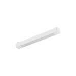 Panel LED Tracer 1x20W do szyny 1-fazowej w kolorze białym, prostokątny kształt, matowa powierzchnia, z zamontowanymi końcówkami do łatwego montażu. Produkt widoczny na jednolitym tle, w pozycji leżącej.