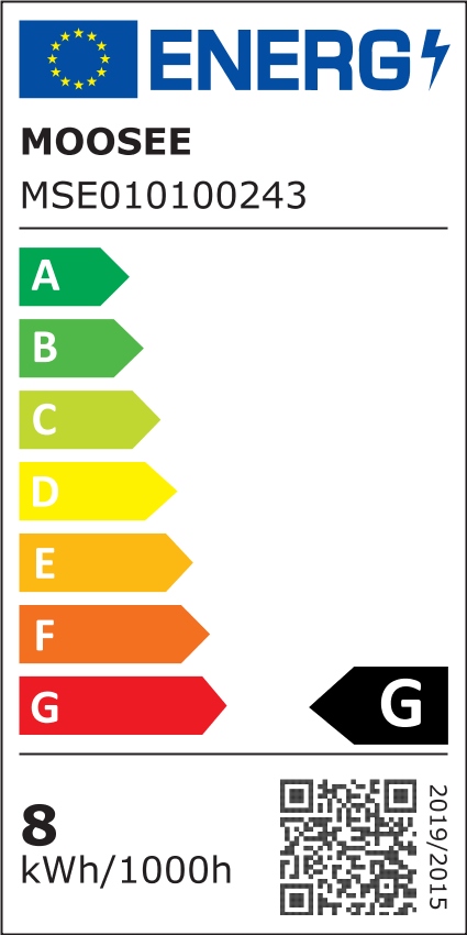 Kinkiet Ombre 60 LED w kolorze czarnym, 1-punktowy, o nowoczesnym designie. Widoczny efekt świetlny, idealny do użytku wewnętrznego. Oznaczenie energetyczne G, zużycie 8 kWh/1000h.