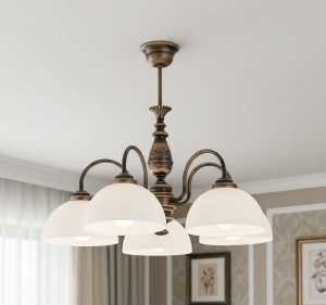 Felix żyrandol 5xE27 patyna O3195 W5 PAT