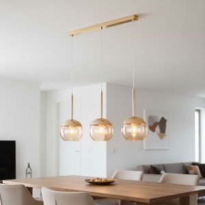 Volda lampa wisząca 3-punktowa złota 62159