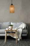 Tensa D11 lampa wisząca 1xE27 czarna/brąz  345701-11