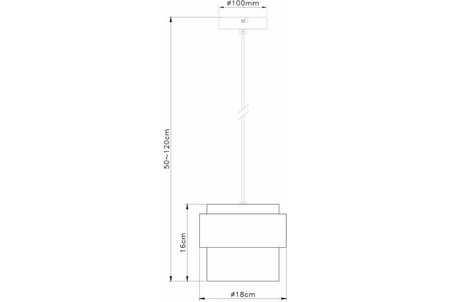 Lampa wisząca Quan 1xE27 w kolorze chromowanym, o średnicy 18 cm i wysokości 16 cm, zawieszona na regulowanym przewodzie (50-120 cm). Prosty, nowoczesny design. W zestawie z mocowaniem sufitowym.