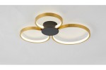 Condida lampa sufitowa LED 24W CCT czarna/złota 641103-30