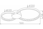 Lampa sufitowa LED 20W CCT w kolorze czarnym i złotym. Okrągła konstrukcja z dwoma pierścieniami, o średnicy 300 mm i wysokości 58 mm. Widoczny detal w formie diamentowej tekstury na krawędziach. Wygodne mocowanie centralne.