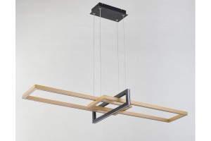 Aspen lampa wisząca LED 40W CCT czarna/złota 344301-09