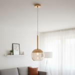 Volda lampa wisząca 1-punktowa złota 60824