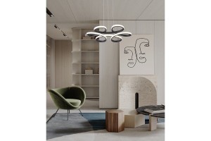 Burton lampa wisząca LED 40W CCT czarna 341901-30