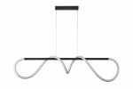 Lampa wisząca LED Savanah 28W 4000K w kolorze czarnym. Posiada nowoczesny, falisty kształt z białymi akcentami. Zawieszona na cienkich linkach, idealna do aranżacji wnętrz. Elementy montażowe w zestawie.