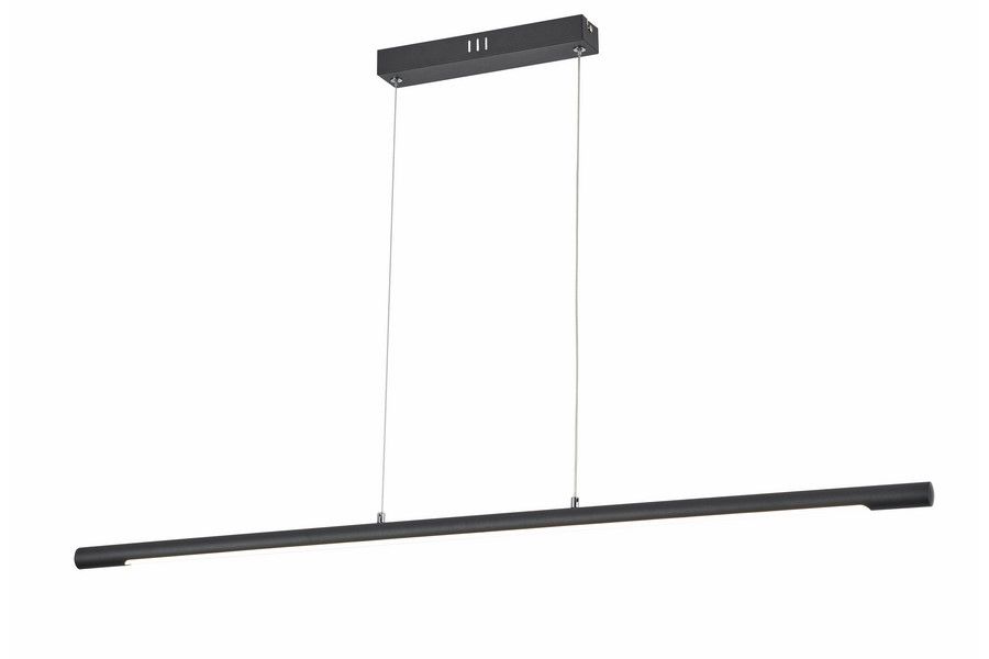 Lampa wisząca LED Branson 18W w kolorze czarnym, o prostokątnym kształcie. Zawieszona na cienkich linkach, z metalowym wspornikiem. Emituje światło o temperaturze barwowej 4000K, idealna do nowoczesnych wnętrz.