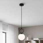 Sitro lampa wisząca 1xE14 czarna-biała 61468
