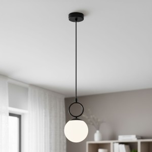Sitro lampa wisząca 1xE14 czarna-biała 61468