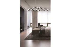 Quoto lampa wisząca LED 40W CCT czarna 342601-30