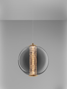Morros lampa wisząca 1xLED 8W złota LE44489