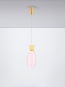 Perene lampa wisząca 1xLED 9W złota różowy LE44465