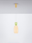 Perene lampa wisząca 1xLED 9W złota żółty LE44466
