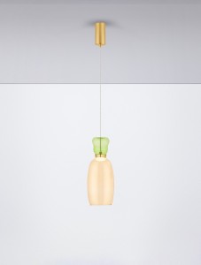 Perene lampa wisząca 1xLED 9W złota żółty LE44466