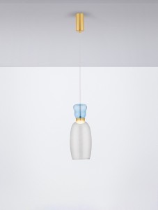 Perene lampa wisząca 1xLED 9W złota przydymiony LE44467