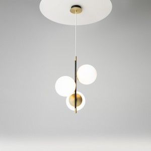 Nostalgia lampa wisząca 3-punktowa złota MOD048PL-03G