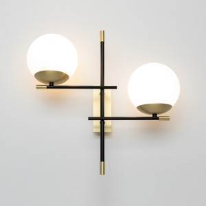 Nostalgia kinkiet 2-punktowy złoty MOD048WL-02G