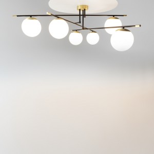 Nostalgia lampa sufitowa 6-punktowa złota MOD048CL-06G