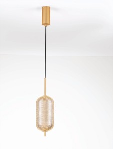 Tipuani lampa wisząca 1xLED 17W złota LE44626