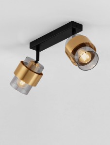 Vieja lampa sufitowa spot 2xE27 czarna LE44848