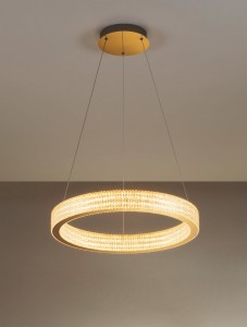 Yotau lampa wisząca 1xLED 70W złota LE44729