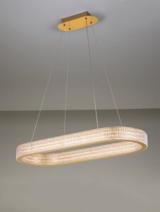 Yotau lampa wisząca 1xLED 70W złota LE44730